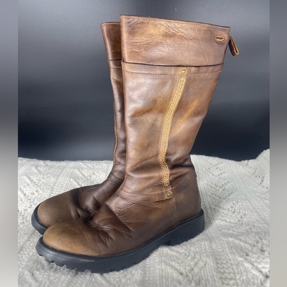 Clark’s Women’s EU 35 Brown Leather GoreTex Lined Winter Boots Fine Detailing - Picture 2 of 9